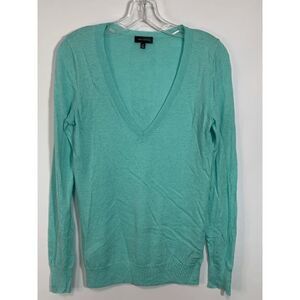 The Limited Womens Sweater V Neckline Classic Blue Medium